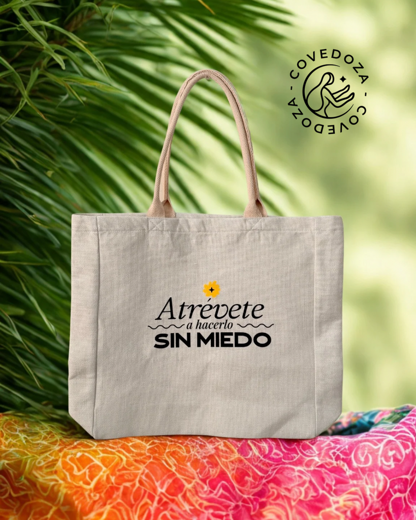 BEIGE TOTE BAG COVEDOZA