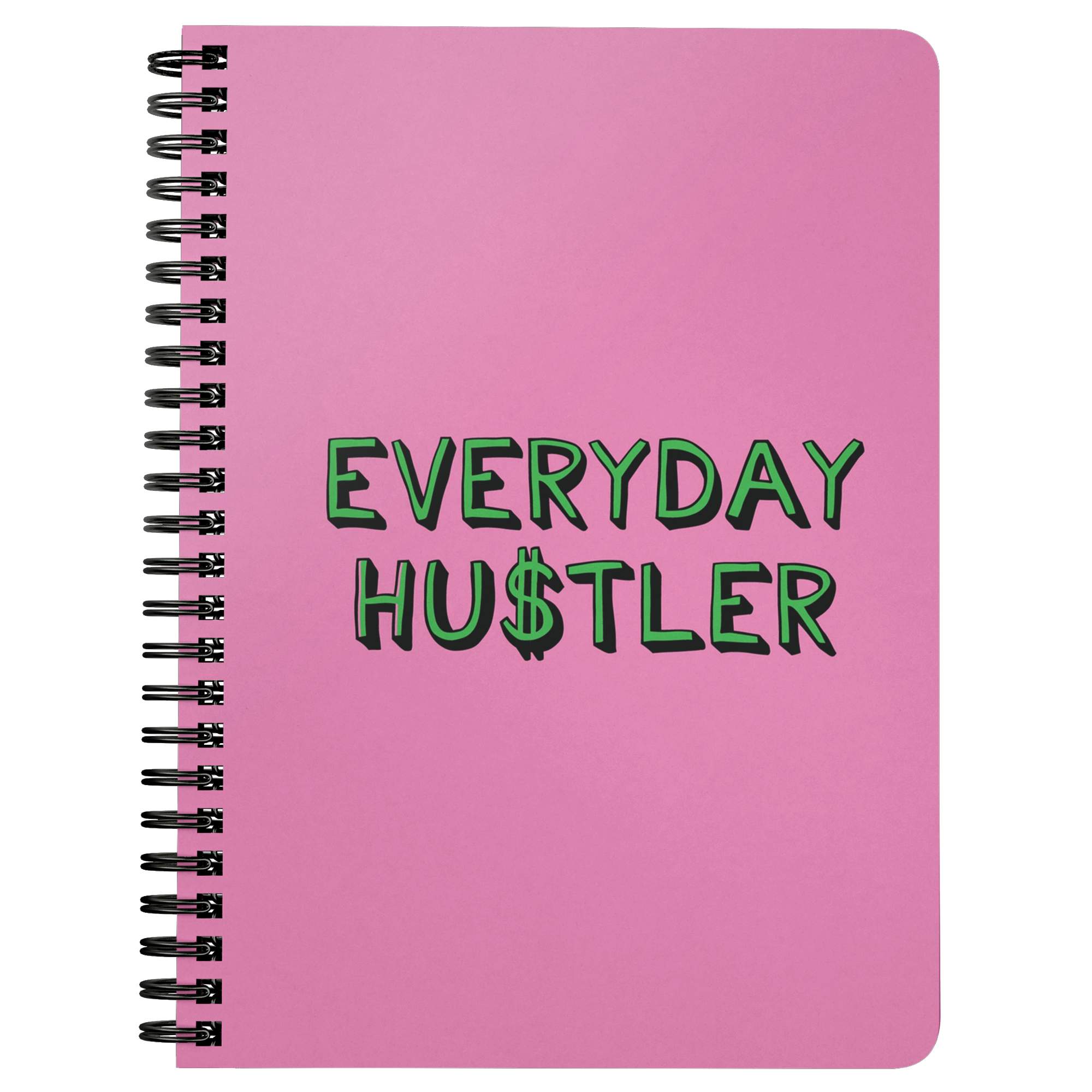 Limited Edition} Everyday Hustler Pink Spiralbound Notebook – COVEDOZA LLC